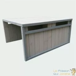 LE POISSON QUI JARDINE.FR Cabane, Carport Ou Garage, Pour Robot Tondeuse. En Bois, Gris -Tondeuse Et Accessoires Boutique 10553254 4
