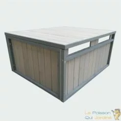 LE POISSON QUI JARDINE.FR Cabane, Carport Ou Garage, Pour Robot Tondeuse. En Bois, Gris -Tondeuse Et Accessoires Boutique 10553254 5