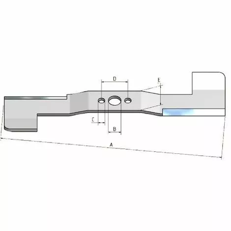 25036 - Lame Adaptable Pour Tondeuse AYP Coupe 96cm 4 25036 - Lame Adaptable Pour Tondeuse AYP Coupe 96cm – Image 2