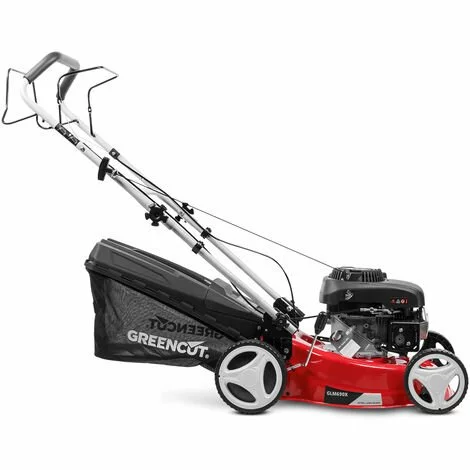 Tondeuse à Gazon 5hp 139cc Essence, Largeur Coupe 41cm 17", Hauteur De Coupe 25-75mm Réglable 7 Positions, Panier 45L, Automotrice - Greencut GLM690X 5 Tondeuse à Gazon 5hp 139cc Essence, Largeur Coupe 41cm 17", Hauteur De Coupe 25-75mm Réglable 7 Positions, Panier 45L, Automotrice - Greencut GLM690X – Image 3
