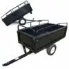 WILTEC Remorque Basculante 200x78x94,5cm Avec Grille Et Parois Amovibles Dispositif D'attelage Universel -Tondeuse Et Accessoires Boutique 13454069 1