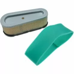 Vhbw Set De Filtres (1x Filtre à Air En Papier, 1x Filtre Mousse) Compatible Avec Briggs & Stratton 28D707-0123-02 Moteur Pour Tracteur Tondeuse