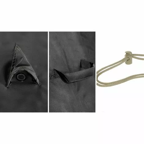 BOUTIQUE JARDIN Housse De Tondeuse Autoportée Polyester Noir 230x50x80 Cm - Noir 4 BOUTIQUE JARDIN Housse De Tondeuse Autoportée Polyester Noir 230x50x80 Cm - Noir – Image 2