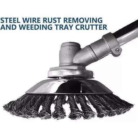 BEARSU Brosse Désherbant Ronde Pour Débroussailleuse - Haute Résistance - Cône - Anti-mauvaises Herbes - 20,3 Cm 5 BEARSU Brosse Désherbant Ronde Pour Débroussailleuse - Haute Résistance - Cône - Anti-mauvaises Herbes - 20,3 Cm – Image 3