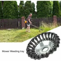 BEARSU Brosse Désherbant Ronde Pour Débroussailleuse - Haute Résistance - Cône - Anti-mauvaises Herbes - 20,3 Cm 11 BEARSU Brosse Désherbant Ronde Pour Débroussailleuse - Haute Résistance - Cône - Anti-mauvaises Herbes - 20,3 Cm -Tondeuse Et Accessoires Boutique 25473692 5