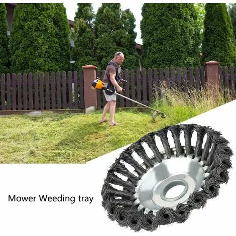 BEARSU Brosse Désherbant Ronde Pour Débroussailleuse - Haute Résistance - Cône - Anti-mauvaises Herbes - 20,3 Cm 7 BEARSU Brosse Désherbant Ronde Pour Débroussailleuse - Haute Résistance - Cône - Anti-mauvaises Herbes - 20,3 Cm – Image 5