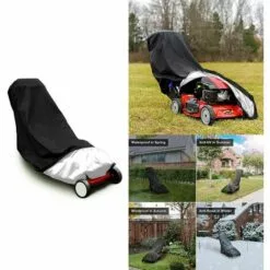 LITZEE Couverture De Tondeuse à Gazon, Imperméable Toile D'ombrage À Toute épreuve Protection UV Toile De Protection Résistant Aux Déchirures 48x18,5x13,5 Pouces -Tondeuse Et Accessoires Boutique 26464234 4