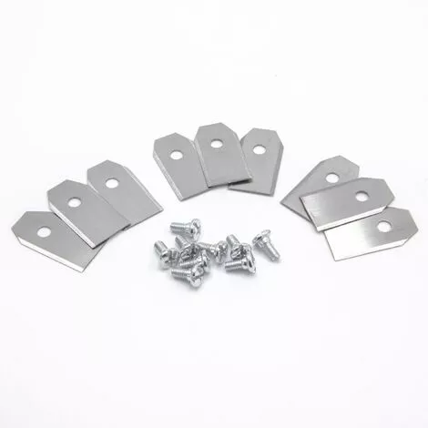 Vhbw 9x Lames De Couteaux Compatible Avec Husqvarna 105, 108, 210C, 220AC, 230ACX, 260ACX, 265ACX, 305 Tondeuse - Lames De Rechange, Argent, Acier 3 Vhbw 9x Lames De Couteaux Compatible Avec Husqvarna 105, 108, 210C, 220AC, 230ACX, 260ACX, 265ACX, 305 Tondeuse - Lames De Rechange, Argent, Acier