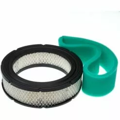 Vhbw Set De Filtres (filtre à Air En Papier, Filtre Mousse) Compatible Avec Briggs & Stratton Vanguard 543477-2165-G1 Moteur Pour Tracteur Tondeuse