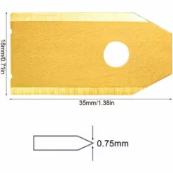 DEVENIRRICHE Lames En Acier Carbonisé De Tondeuse Robotique De Remplacement Pour Toutes Les Tondeuses à Gazon Robotisées Husqvarna Automower 30/45 Pièces, Style 1 -Tondeuse Et Accessoires Boutique 27289854 5