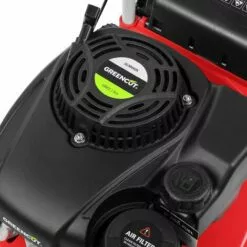 Tondeuse à Gazon à Essence 139cc 5cv 4 Temps Moteur OHV Traction Manuelle 390mm Lame Acier Double Tranchant 16" Hauteur De Coupe Réglable Et Panier D'une Capacité De 35L - Greencut GLM660X -Tondeuse Et Accessoires Boutique 2803531 5