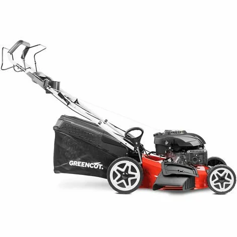 Tondeuse à Gazon à Essence 173cc 7,5cv, 4 Temps Moteur Autopropulsé, Lame Acier Double Tranchant 530mm 21", Système Ramassage Mulching 4-1, Hauteur De Coupe Réglable Et Panier 65L - Greencut GLM880X 4 Tondeuse à Gazon à Essence 173cc 7,5cv, 4 Temps Moteur Autopropulsé, Lame Acier Double Tranchant 530mm 21", Système Ramassage Mulching 4-1, Hauteur De Coupe Réglable Et Panier 65L - Greencut GLM880X – Image 2