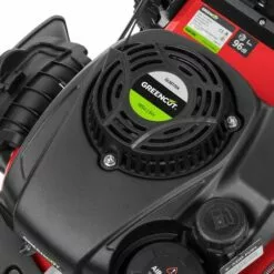 Tondeuse à Gazon Essence 165cc 6cv 4 Temps OHV Moteur Automoteur à Double Tranchant Lame Acier 460mm 18" Hauteur De Coupe Réglable Et Panier D'une Capacité De 55L - Greencut GLM770X -Tondeuse Et Accessoires Boutique 28885720 4