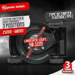 ELEM GARDEN TECHNIC Tondeuse Thermique Poussée 123CC Elem Garden -Tondeuse Et Accessoires Boutique 29317476 3