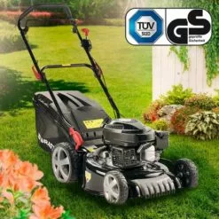 Tondeuse Thermique 46cm 4.7cv 170cc 60 L 3en1 - Multifonction, Recommandée Pour Les Surfaces De Gazon Moyennes Et Grandes - Tondeuse à Gazon De BRAST