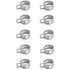 CYCLINGCOLORS 10x Colliers De Durite Clip à Ressort 8mm - 10mm Tuyau Carburant Essence Tondeuse Tracteur