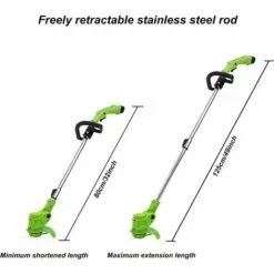 BRIDAY Tondeuse à Gazon Électrique Ménage Agricole Désherbeur Sans Fil Batterie Au Lithium 12 V / 24 V Outil DTaille De Jardin Portable Tondeuse à Gazon Débroussailleuse -Tondeuse Et Accessoires Boutique 31766562 5