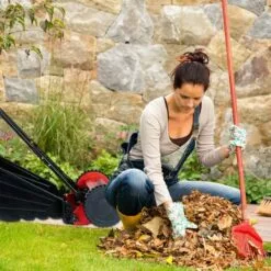 Relaxdays Tondeuse Manuelle Gazon, Avec Bac De Ramassage, Réglage Hauteur De Coupe, Largeur Découpe 29,5 Cm, Noir/rouge -Tondeuse Et Accessoires Boutique 32160021 5