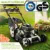 Tondeuse Thermique Tractée 53cm 224cc 2.800 Trs/min 7cv Moteur De Marque 4 Temps 60l Réglage Central 30-80mm, Capot En Tôle En Acier, 4 En 1 - 21224 POWER De Brast -Tondeuse Et Accessoires Boutique 32162606 1