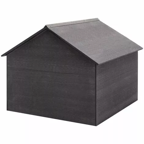 VidaXL Garage Pour Tondeuse à Gazon Gris 80x80x70 Cm WPC - Gris 6 VidaXL Garage Pour Tondeuse à Gazon Gris 80x80x70 Cm WPC - Gris – Image 4