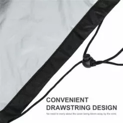 ASUPERMALL Housse De Tondeuse A Gazon Avec Revetement Impermeable Pare-Soleil Housse De Protection Anti-Dechirure Aux Uv Housse Avec Cordon De Serrage, Noir - Noir -Tondeuse Et Accessoires Boutique 33483066 4