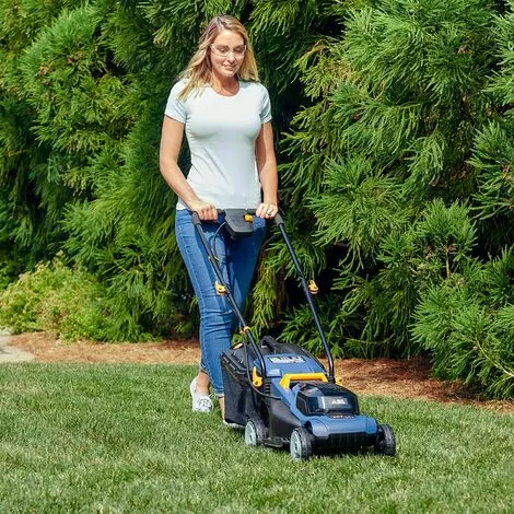 WESCO BLUE RIDGE 36V Tondeuses Rotatives Gazon Sans Fil, 34cm à 200m² Avec Indicateur De Puissance Niveau BR8761 5 WESCO BLUE RIDGE 36V Tondeuses Rotatives Gazon Sans Fil, 34cm à 200m² Avec Indicateur De Puissance Niveau BR8761 – Image 3