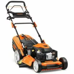 Tondeuse Thermique Professionnelle Autotractée FUXTEC FX-RM5396P - 196 Cm3, Easy Clean, 25-70mm Hauteur De Coupe, 60L