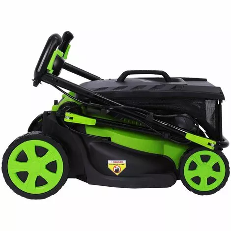 Tondeuse Electrique Sans Fil à Batterie 40V Coupe 40cm Incl. Batteries Et Chargeurs, Sac 45l 60 Min Sans Charge, Réglage Central De Coupe En 6 étapes - Tondeuse Electrique Sans Fil De BRAST 7 Tondeuse Electrique Sans Fil à Batterie 40V Coupe 40cm Incl. Batteries Et Chargeurs, Sac 45l 60 Min Sans Charge, Réglage Central De Coupe En 6 étapes - Tondeuse Electrique Sans Fil De BRAST – Image 5