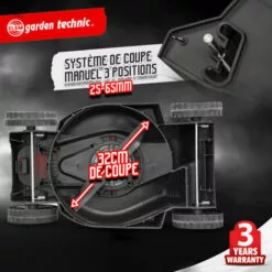 ELEM GARDEN TECHNIC Tondeuse à Gazon électrique 1300W- 32cm-Elem Garde -Tondeuse Et Accessoires Boutique 35660614 3