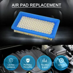 ASUPERMALL Paquet De 5 Filtres A Air 491588S, Remplacement Pour Briggs Stratton 491588 4915885 Cartouche De Filtre A Air Oem Plate, Filtre A Air Pour Tondeuse A Gazon, Bleu -Tondeuse Et Accessoires Boutique 36417687 3