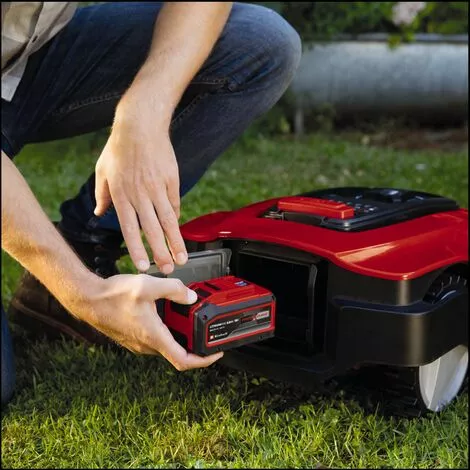 Einhell Robot Tondeuse FREELEXO 500 BT Power X-Change (18 V, 500m2, Tondeuse Multizone, Contrôle Des Applications Bluetooth, Avec Accessoires D'installation) Livré Avec Batterie 2,5 Ah + Kit D'installation 6 Einhell Robot Tondeuse FREELEXO 500 BT Power X-Change (18 V, 500m2, Tondeuse Multizone, Contrôle Des Applications Bluetooth, Avec Accessoires D'installation) Livré Avec Batterie 2,5 Ah + Kit D'installation – Image 4