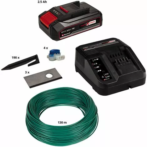 Einhell Kit D'installation 500m² Pour Robot-Tondeuse FREELEXO (Jusqu'à 500m², 3 Lames, 130m Câble Périphérique) Livré Avec Batterie 2,5Ah Et Chargeur 7 Einhell Kit D'installation 500m² Pour Robot-Tondeuse FREELEXO (Jusqu'à 500m², 3 Lames, 130m Câble Périphérique) Livré Avec Batterie 2,5Ah Et Chargeur – Image 5