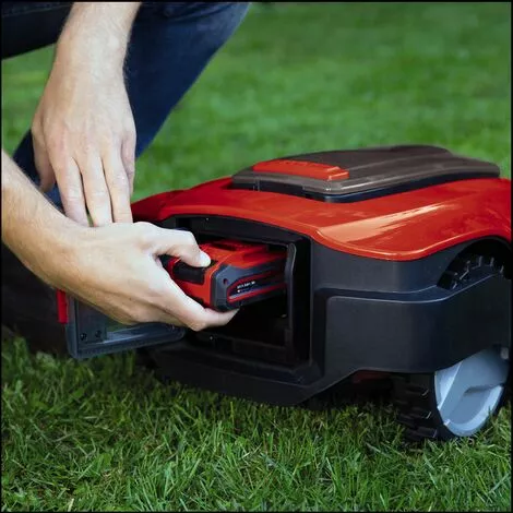 Einhell Robot Tondeuse FREELEXO+ 1200m2 - Solo Power X-Change (18V, Surface 1200m2, Application Bluetooth, écran LCD) Livré Sans Kit D'installation, Sans Batterie Ni Chargeur 5 Einhell Robot Tondeuse FREELEXO+ 1200m2 - Solo Power X-Change (18V, Surface 1200m2, Application Bluetooth, écran LCD) Livré Sans Kit D'installation, Sans Batterie Ni Chargeur – Image 3