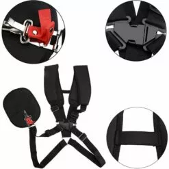 BARES Bandouli&egrave;re Pour Tondeuse, Double Bandouli&egrave;re Pour Tondeuse Professionnelle En Nylon Avec Ceinture Facilement R&eacute;glable Pour D&eacute;broussailleuse Jardin Pelouse Et Appareil Photo -Tondeuse Et Accessoires Boutique 37157410 4