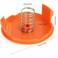 ECHOO Capuchons De Bobine, Ressorts Accessoires De Pièces De Rechange Couvercles De Capuchon De Bobine De Rechange Compatibles Avec Ressort Pour Bobine De Débroussailleuse AFS Matériau ABS Solide Et Durable (4PCS) -Tondeuse Et Accessoires Boutique 39605931 3