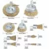 THSINDE Ensemble De Brosses Métalliques, Brosses De Roue Et De Coupe En Laiton Avec Tige, Brosses De Ponçage Pour Diverses Perceuses, Parfaites Pour éliminer La Rouille, La Corrosion, La Peinture Pour Les Outils électriques, De Jardin Et à Main (paquet De 9) -Tondeuse Et Accessoires Boutique 42180322 1