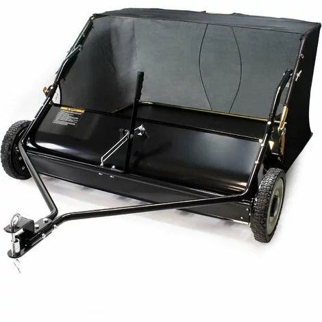 WILTEC Balai Ramasseur Balayeuse Tondeuse Autoportée Largeur De 95 Cm Et Roues En Caoutchouc 254x44,5mm 3 WILTEC Balai Ramasseur Balayeuse Tondeuse Autoportée Largeur De 95 Cm Et Roues En Caoutchouc 254x44,5mm