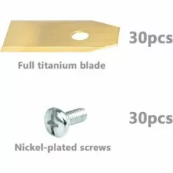 Jeu De 45 Lames En Titane Pour Robots Tondeuses Gardena, Yardforce (3 G - 0,75 Mm) + 45 Vis GrooFoo 10 Jeu De 45 Lames En Titane Pour Robots Tondeuses Gardena, Yardforce (3 G - 0,75 Mm) + 45 Vis GrooFoo -Tondeuse Et Accessoires Boutique 42548294 4