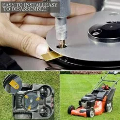 DENUOTOP Lames De Couteau En Titane 30 X Lames De Rechange Robot Tondeuse Pour Tous Les Tondeuses De Jardin Automower Husqvarna Gardena Yard Force Automower Robuste -Tondeuse Et Accessoires Boutique 45307136 4