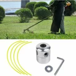 PERLE RARE Tondeuse TêTe Bobine ​Fil Aluminium Fils TêTe, TêTe De DéBroussailleuse Aluminium Avec Fil De Coupe Pour Tondeuses à Essence, Tondeuses à Gazon -Tondeuse Et Accessoires Boutique 45753881 4