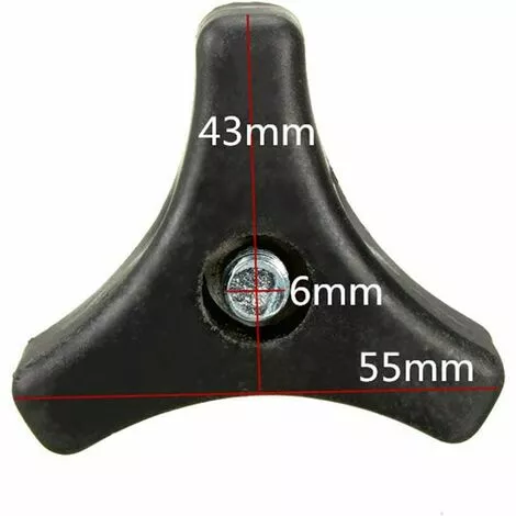 DEVENIRRICHE Lot De 2 Poignées Triangulaires Pour Tondeuse à Gazon, Vis, écrou, Boulon - Pièces De Rechange Pour Outils De Jardinage - Accessoires Pour Machine à Gazon/tondeuse à Gazon Honda (noir) 4 DEVENIRRICHE Lot De 2 Poignées Triangulaires Pour Tondeuse à Gazon, Vis, écrou, Boulon - Pièces De Rechange Pour Outils De Jardinage - Accessoires Pour Machine à Gazon/tondeuse à Gazon Honda (noir) – Image 2