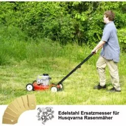 GUAZHUNIFR Lame De Rechange En Titane Pour Tondeuse, Lot De 30 Lame De Tondeuse à Gazon, Faucheuses à Gazon Accessoires Avec Vis Guazhuni -Tondeuse Et Accessoires Boutique 49197126 5