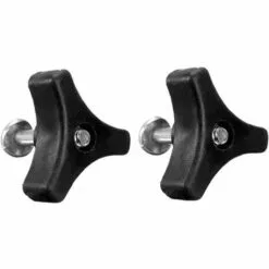 LITZEE Tondeuse à Vis Nut Triple Angle Poignée Bouton écrou Boulon Outils De Matériel De Pièces De Rechange En Plastique Tête En Forme D'étoile Poignée De Serrage Bouton Filetage Femelle Vis De Pouce Noir