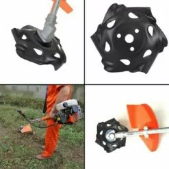 LITZEE Tête De Débroussailleuse à Bordure Ronde En Acier Carbone Noir Pour Tondeuse à Gazon Accessoire Pour Jardin, Pelouse, Ferme -Tondeuse Et Accessoires Boutique 51557055 4