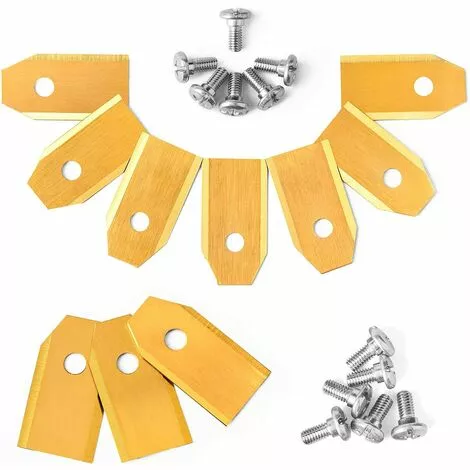 Lot De 30 Lames De Couteau Pour Tondeuses Robot Husqvarn(0.75mm) Avec 30Vis (Or),Starlight 3 Lot De 30 Lames De Couteau Pour Tondeuses Robot Husqvarn(0.75mm) Avec 30Vis (Or),Starlight