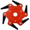 QERSTA Lame De Tondeuse à Gazon En Dents De Scie, Tête De Tonte à Six Lames, Accessoires De Désherbage Agricole 0,5 Lame Noire à Corps Rouge -Tondeuse Et Accessoires Boutique 53259516 1