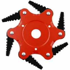 QERSTA Lame De Tondeuse à Gazon En Dents De Scie, Tête De Tonte à Six Lames, Accessoires De Désherbage Agricole 0,5 Lame Noire à Corps Rouge -Tondeuse Et Accessoires Boutique 53259516 5