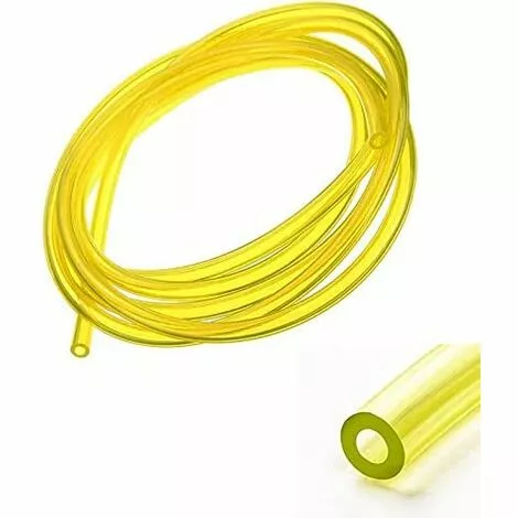 CYCLINGCOLORS Durite Essence 2,5mm Intérieur X 5mm X 1m Silicone Jaune Transparent Tondeuse Tracteur Débroussailleuse Tronçonneuse Tuyau Carburant 3 CYCLINGCOLORS Durite Essence 2,5mm Intérieur X 5mm X 1m Silicone Jaune Transparent Tondeuse Tracteur Débroussailleuse Tronçonneuse Tuyau Carburant