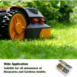 VERSAILLESFR Lame Robot Tondeuse , 30 Lames De Rechange Universelles Couteau De Rechange Adapté à Toutes Les Tondeuses à Gazon Robotiques Husqvarna Automower, Gardena, Yardforce 35*18*0.6mm,Versailles -Tondeuse Et Accessoires Boutique 54038317 3