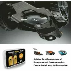 VERSAILLESFR Lame Robot Tondeuse , 30 Lames De Rechange Universelles Couteau De Rechange Adapté à Toutes Les Tondeuses à Gazon Robotiques Husqvarna Automower, Gardena, Yardforce 35*18*0.6mm,Versailles -Tondeuse Et Accessoires Boutique 54038317 5